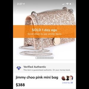 Jimmy choo mini bag new with authenticity card